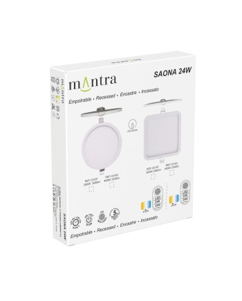 SAONA * DOWNLIGHT LED CUADRADO - 24W - 3000K